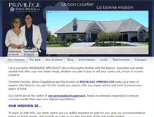 Tablet Screenshot of privilegeimmobilier.ca